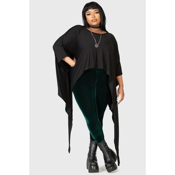 Killstar Tops - KILLSTAR Celestial Bodies Tunic Top 3XL 4XL Goth Witchy Hanky Hem Plus Size New